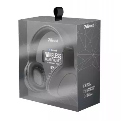 Наушники Trust Dona Wireless Over-Ear Mic Grey (22888) - 7 Наушники Trust Dona Wireless Over-Ear Mic Grey (22888) - 7