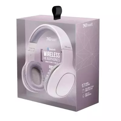 Наушники Trust Dona Wireless Over-Ear Mic Pink (22889) - 7 Наушники Trust Dona Wireless Over-Ear Mic Pink (22889) - 7