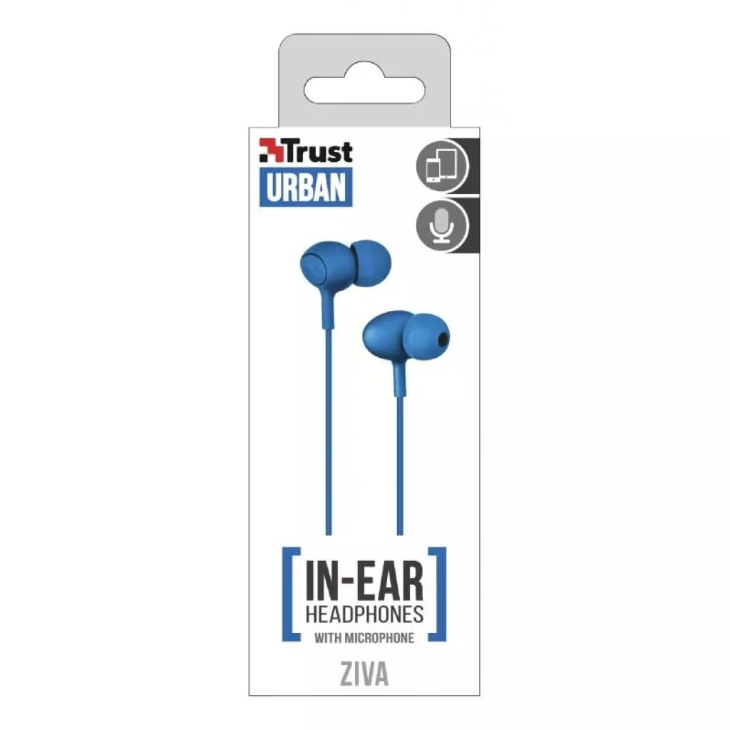Наушники Trust Ziva Mic Blue (21951) - 3 Наушники Trust Ziva Mic Blue (21951) - 3