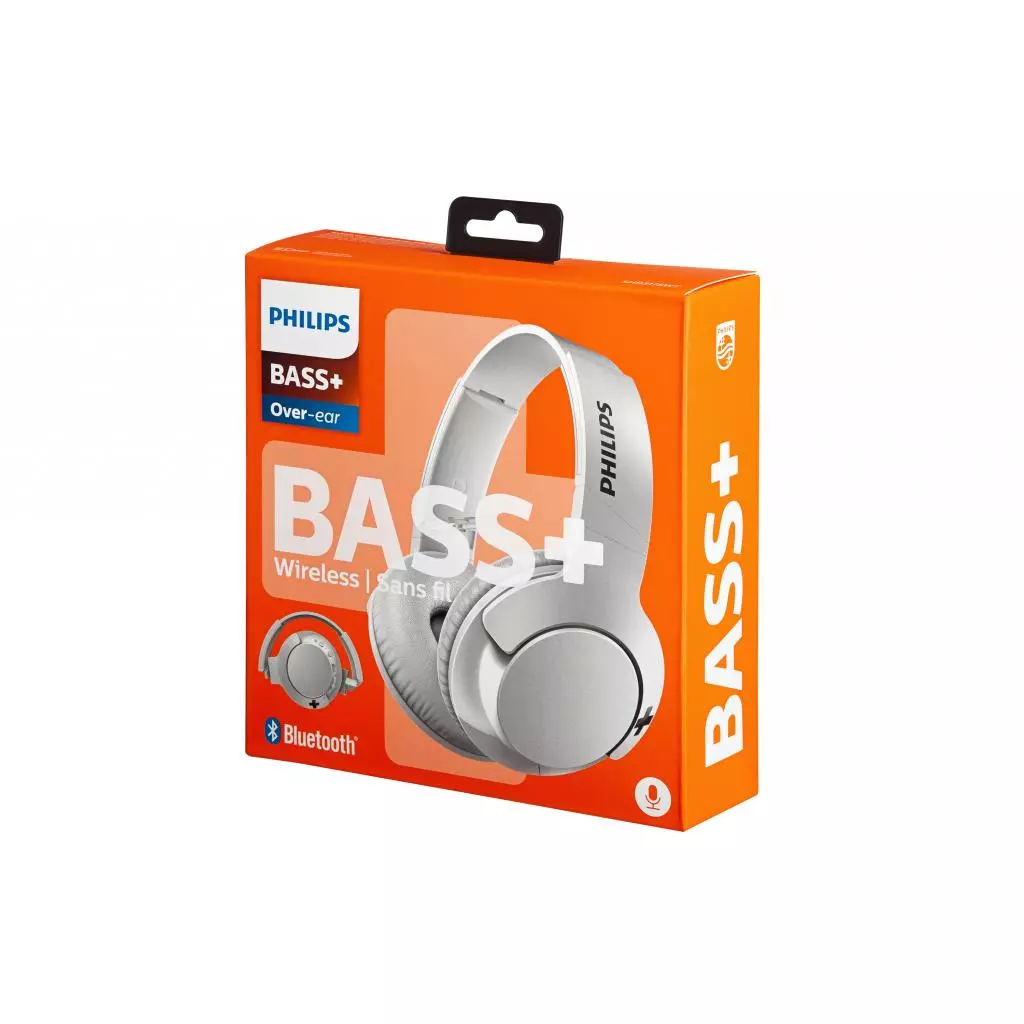 Наушники PHILIPS SHB3175WT Mic Білий Wireless (SHB3175WT/00) - 7 Наушники PHILIPS SHB3175WT Mic Білий Wireless (SHB3175WT/00) - 7