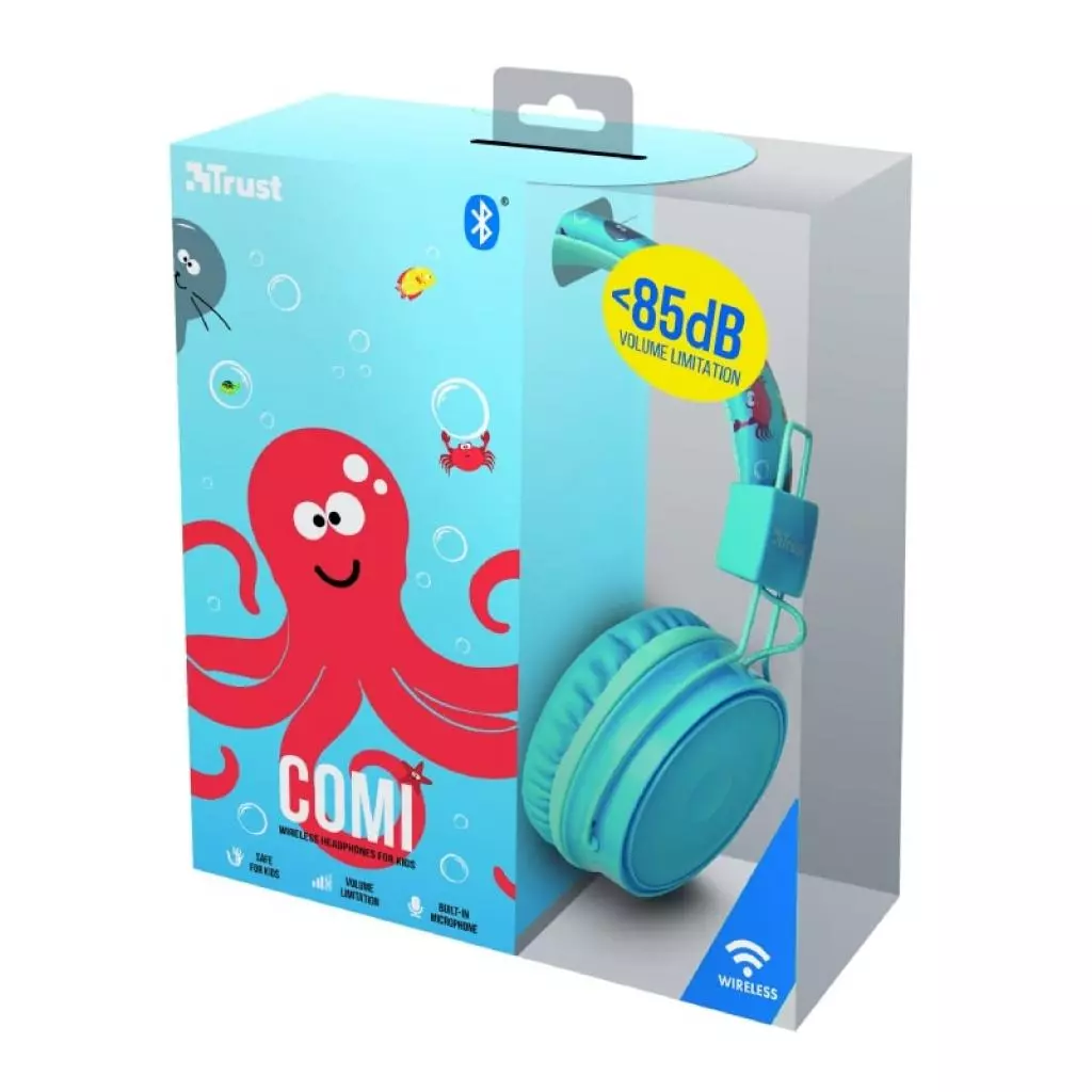 Наушники Trust Comi Kids Over-Ear Blue (23128) - 5