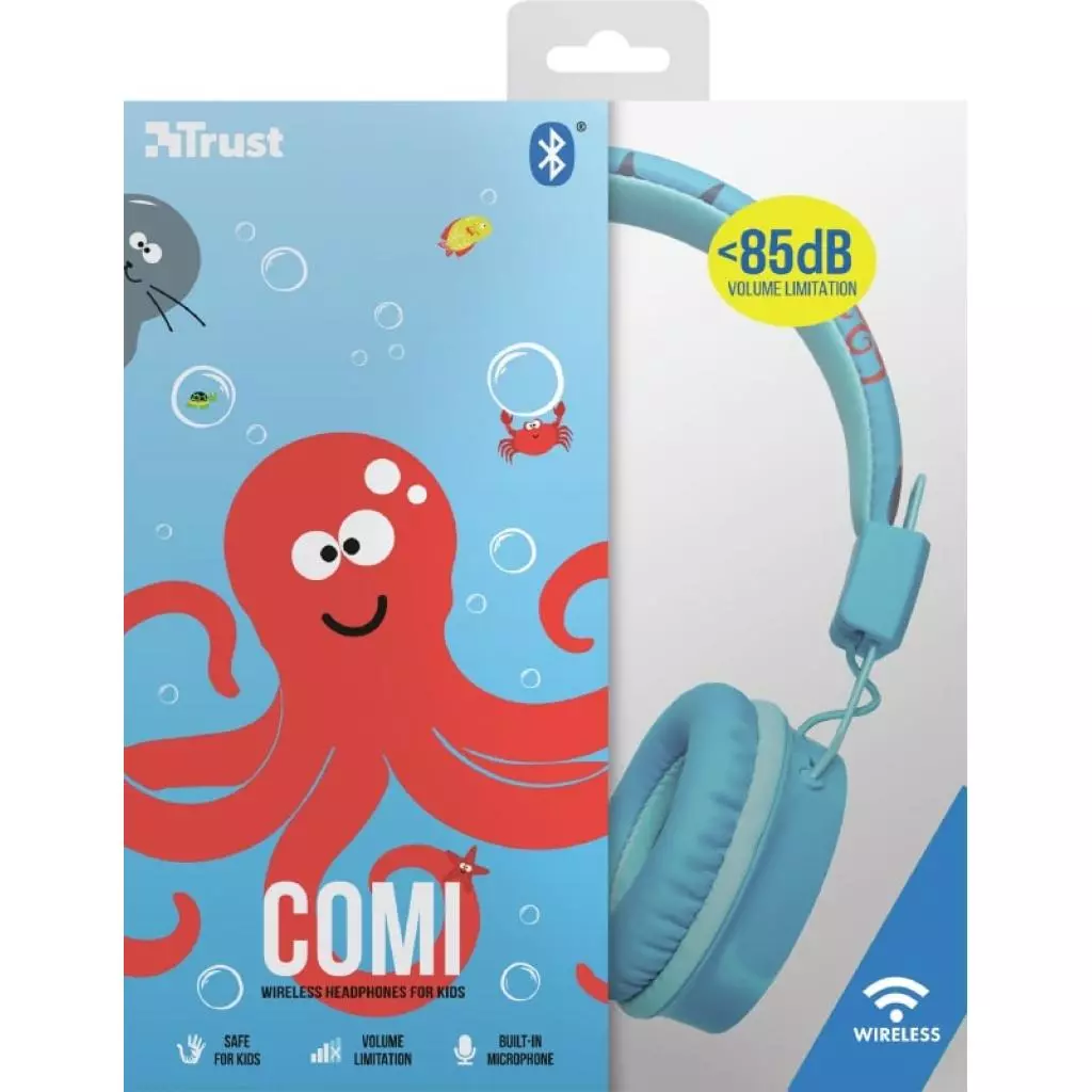 Наушники Trust Comi Kids Over-Ear Blue (23128) - 6