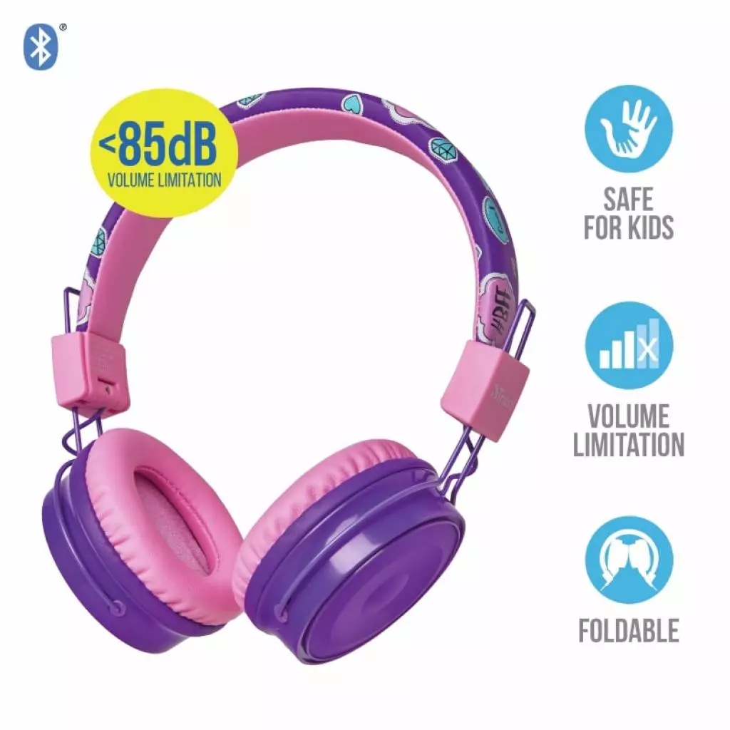 Наушники Trust Comi Kids Over-Ear Purple (23129) - 4 Наушники Trust Comi Kids Over-Ear Purple (23129) - 4