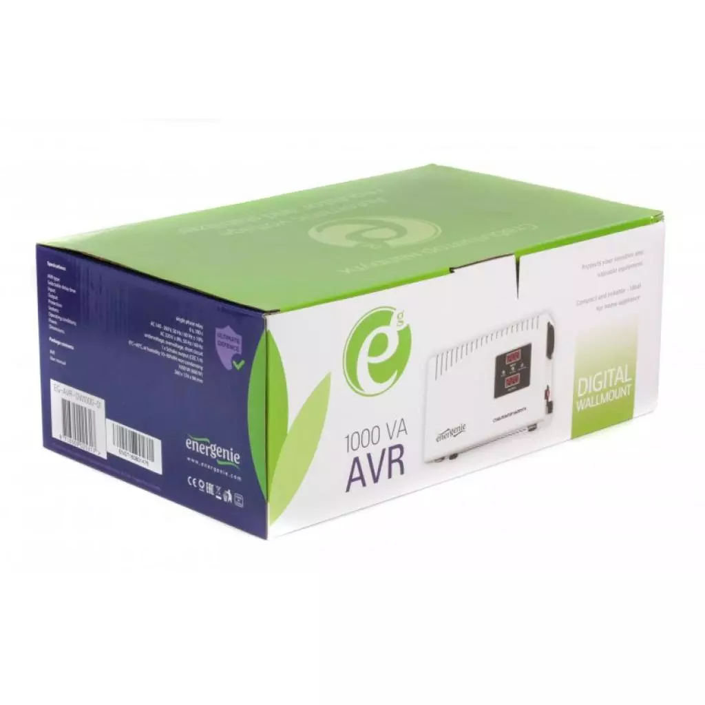 Стабилизатор EnerGenie EG-AVR-DW1000-01 - 1 Стабилизатор EnerGenie EG-AVR-DW1000-01 - 1