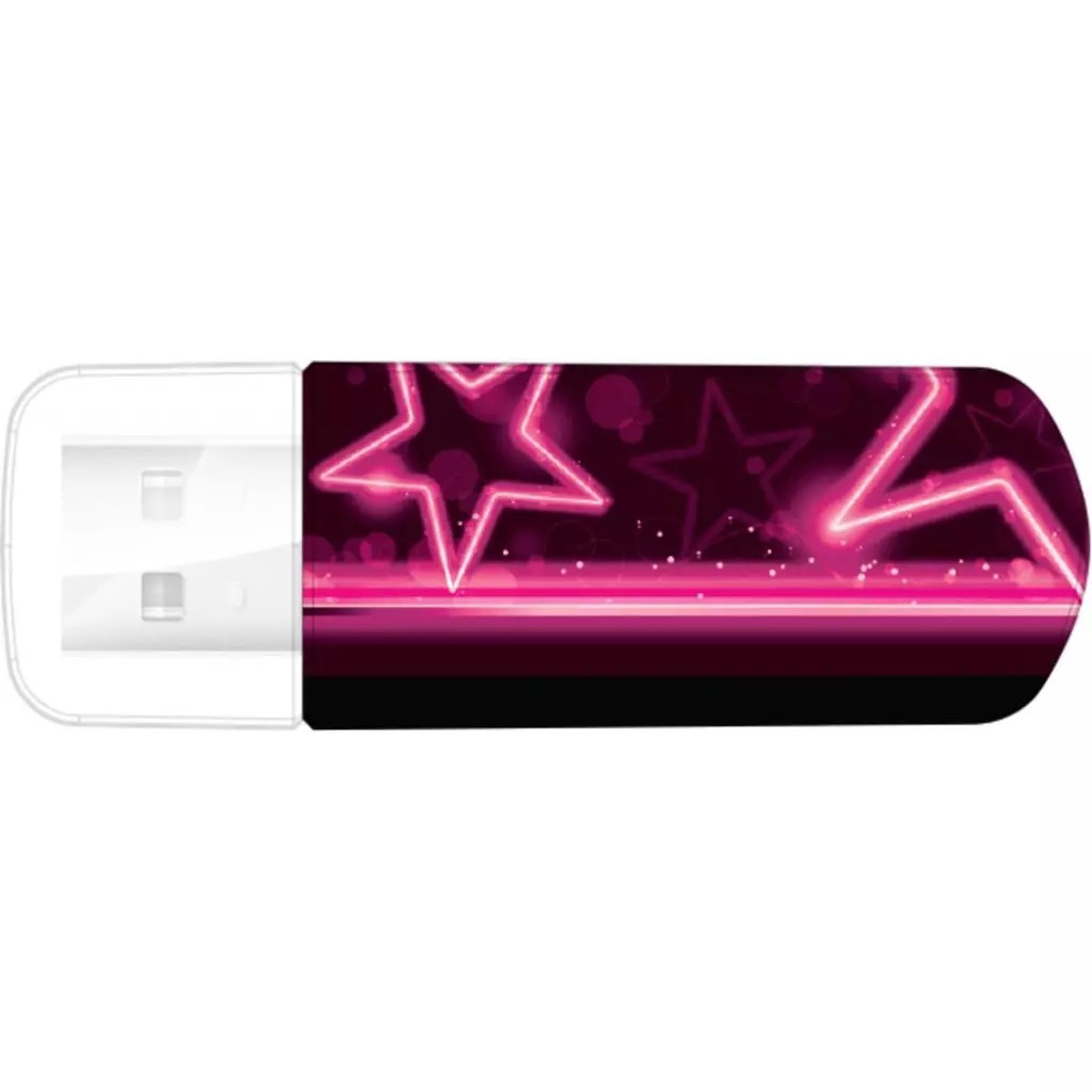 USB флеш накопитель Verbatim 16GB STORE'NGO MINI NEON PINK USB 2.0 (49396)
