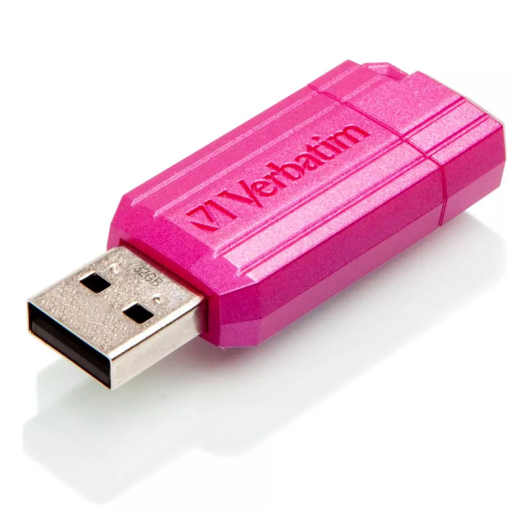 USB флеш накопитель Verbatim 32GB STORE'N'GO PIN STRIPE PINK USB 2.0 (49056) - 3 USB флеш накопитель Verbatim 32GB STORE'N'GO PIN STRIPE PINK USB 2.0 (49056) - 3