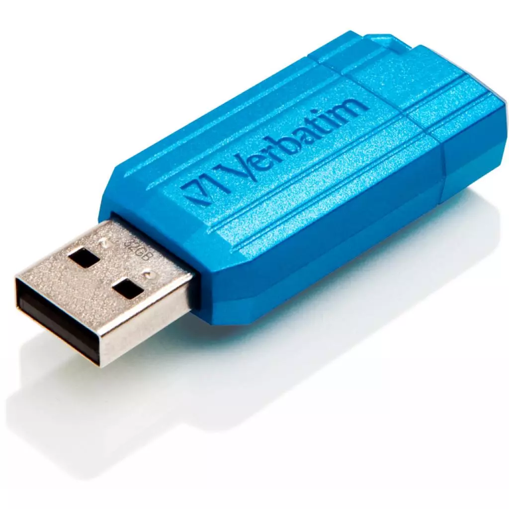 USB флеш накопитель Verbatim 32GB Store 'n' Go PinStripe Blue USB 2.0 (49057) - 3 USB флеш накопитель Verbatim 32GB Store 'n' Go PinStripe Blue USB 2.0 (49057) - 3