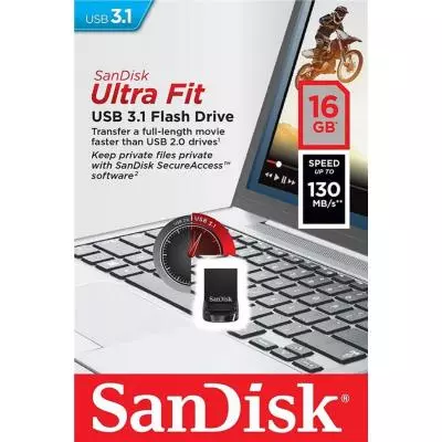 USB флеш накопитель SanDisk 16GB Ultra Fit USB 3.1 (SDCZ430-016G-G46) - 5