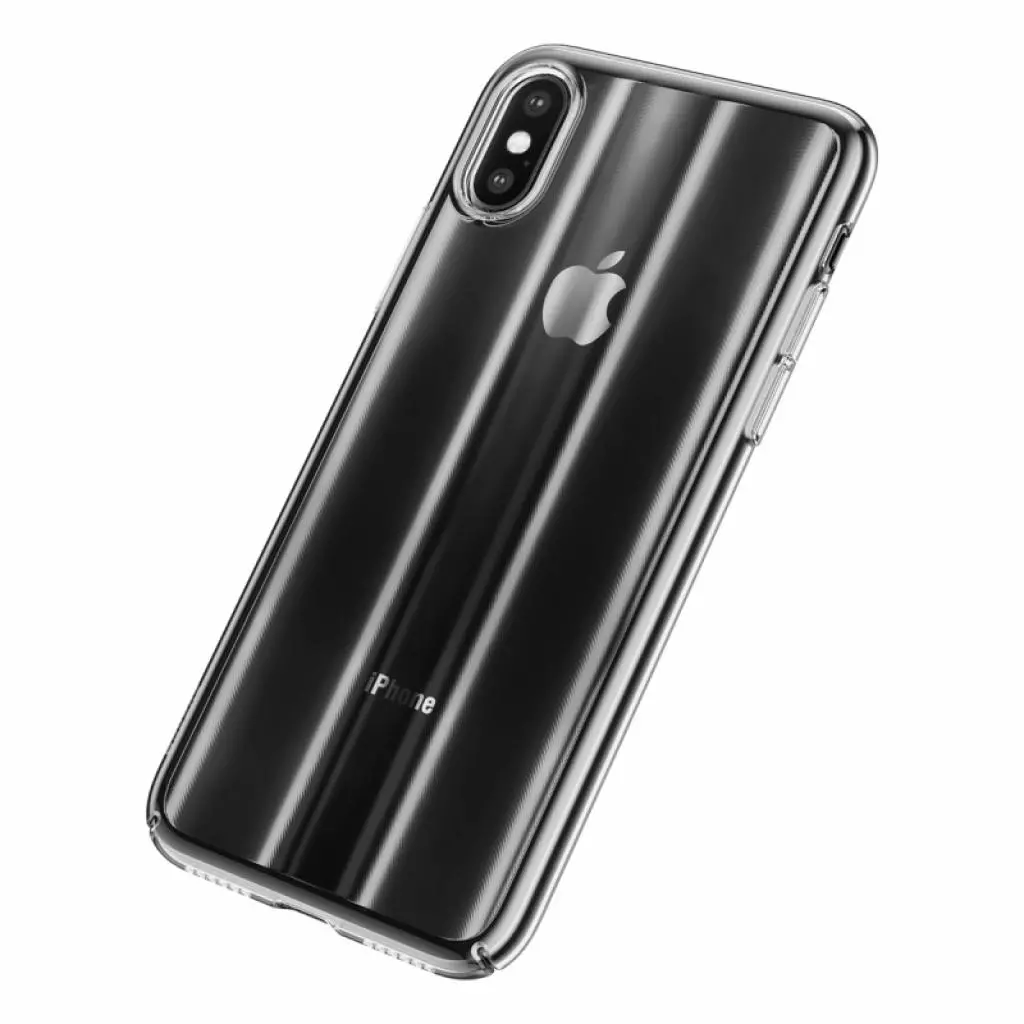 Чехол для моб. телефона Baseus Aurora для iPhone X, Transparent Black (WIAPIPHX-JG01) - 1