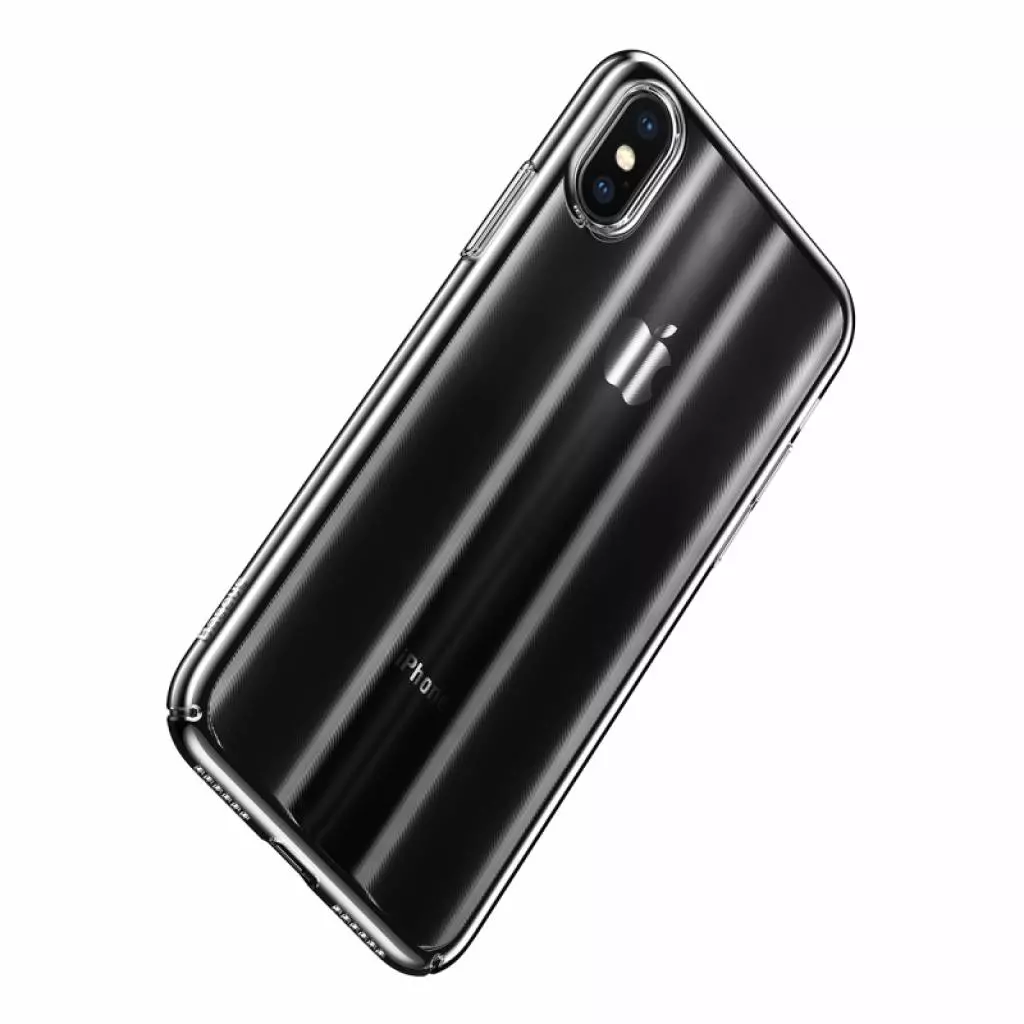 Чехол для моб. телефона Baseus Aurora для iPhone X, Transparent Black (WIAPIPHX-JG01) - 2