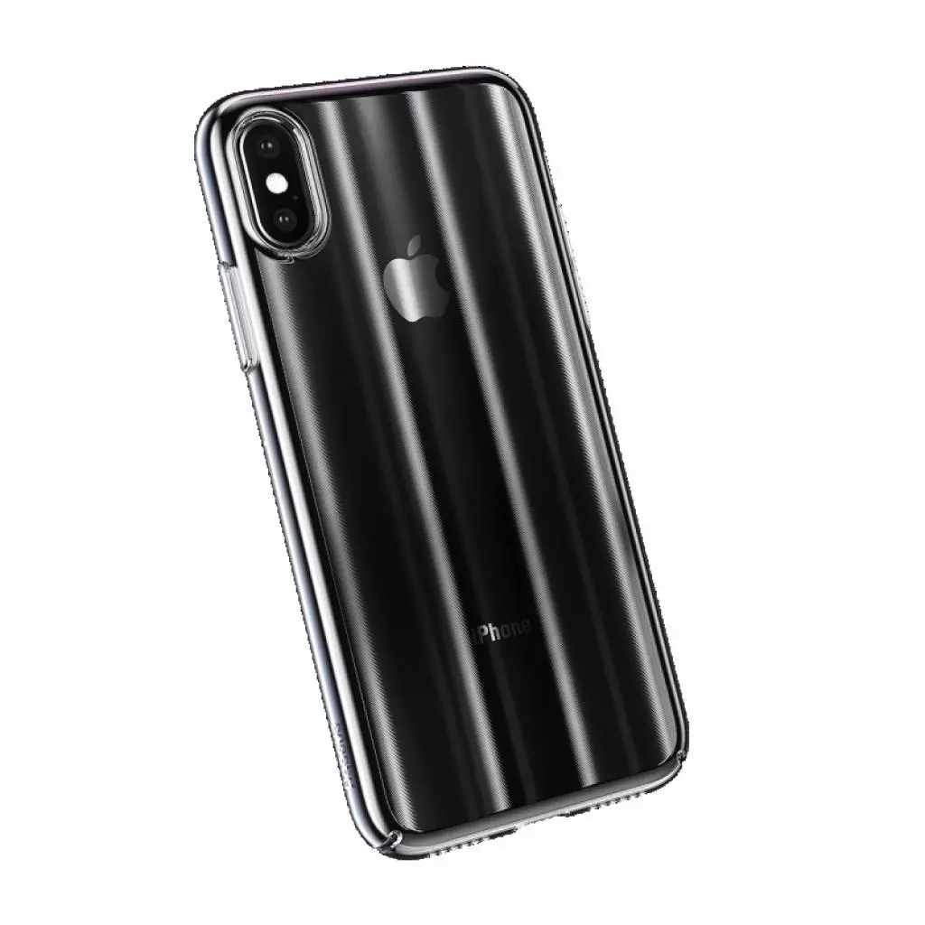 Чехол для моб. телефона Baseus Aurora для iPhone X, Transparent Black (WIAPIPHX-JG01) - 3