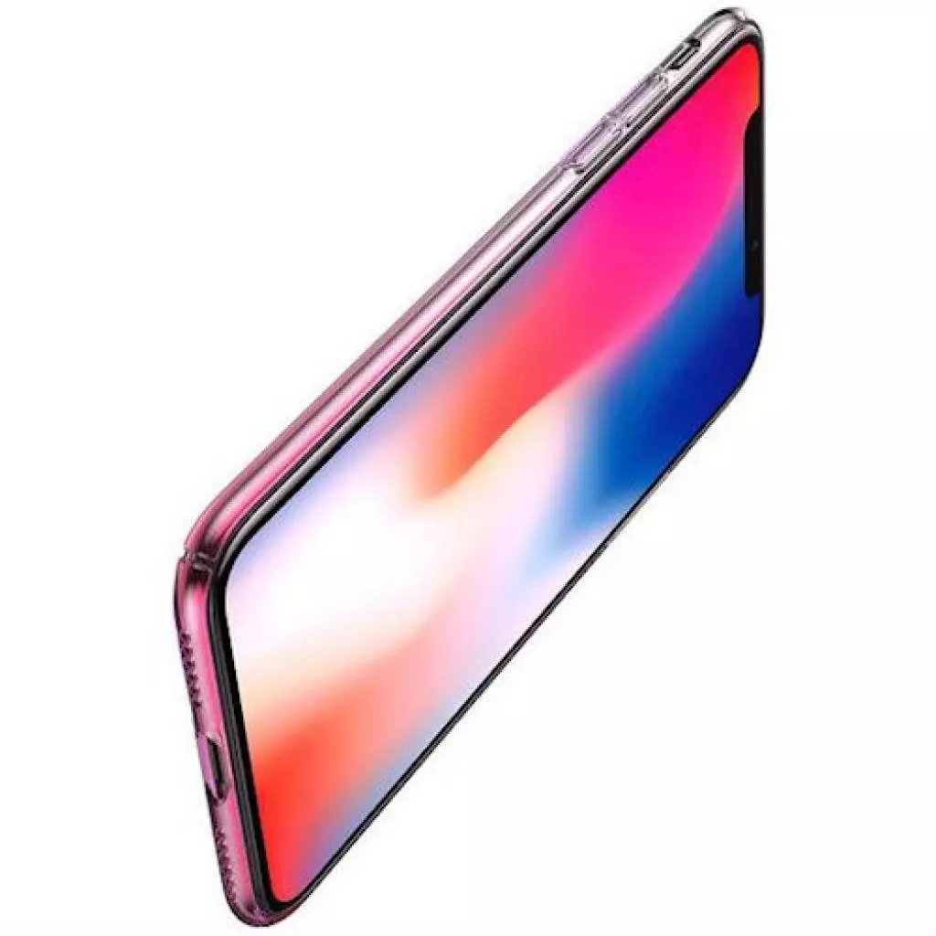 Чехол для моб. телефона Baseus Aurora для iPhone X, Transparent Pink (WIAPIPHX-JG04) - 1 Чехол для моб. телефона Baseus Aurora для iPhone X, Transparent Pink (WIAPIPHX-JG04) - 1