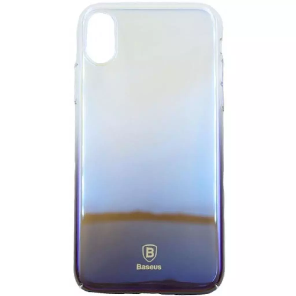 Чехол для моб. телефона Baseus Glaze для iPhone X, Transparent black (WIAPIPHX-GC01)