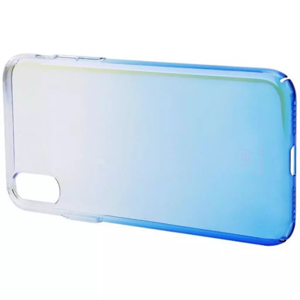 Чехол для моб. телефона Baseus Glaze для iPhone X, Transparent blue (WIAPIPHX-GC03) - 1