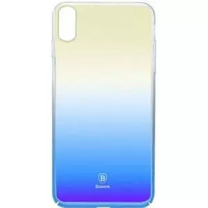 Чехол для моб. телефона Baseus Glaze для iPhone X, Transparent blue (WIAPIPHX-GC03)