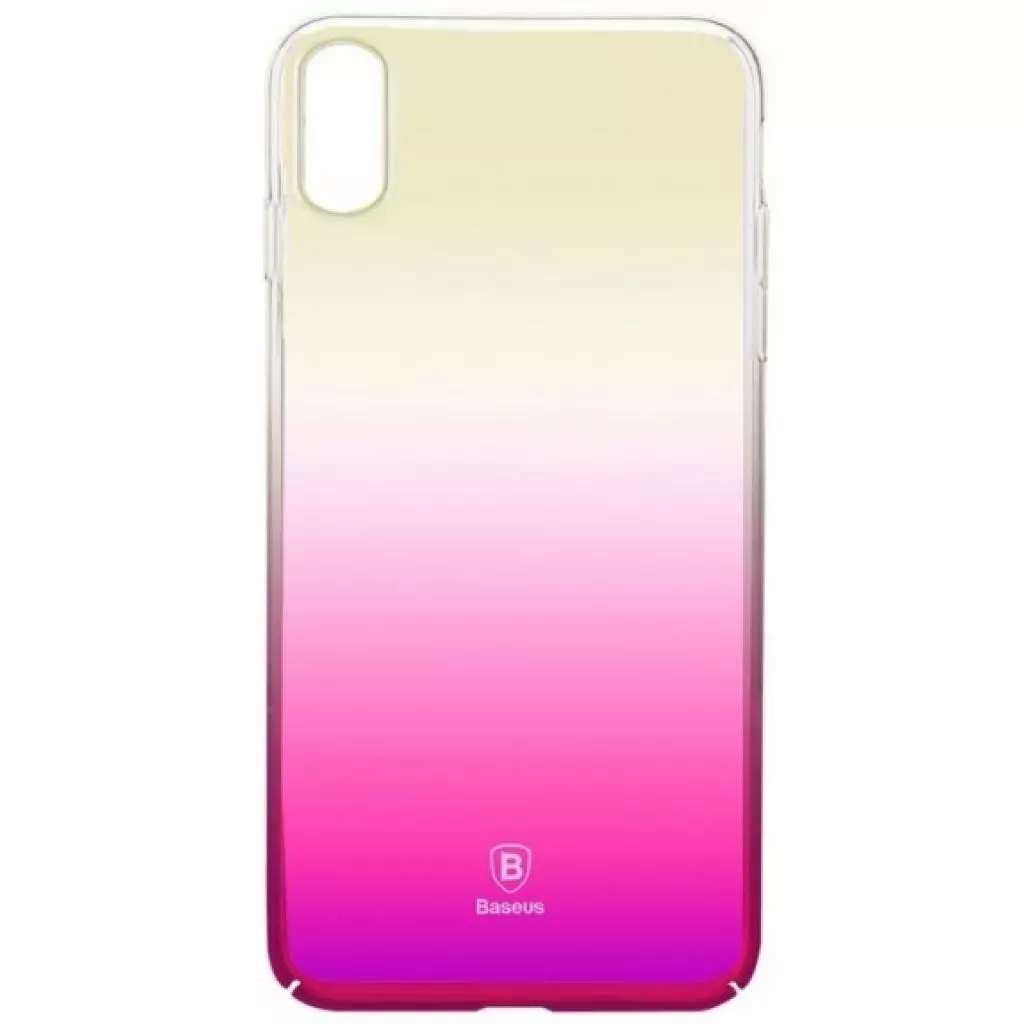 Чехол для моб. телефона Baseus Glaze для iPhone X, Transparent pink (WIAPIPHX-GC04)