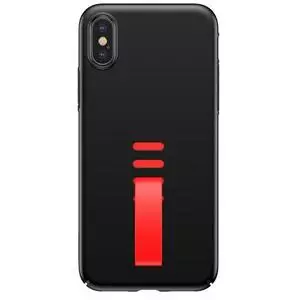 Чехол для моб. телефона Baseus Little Tail для iPhone X, Black+red (WIAPIPHX-WB01)