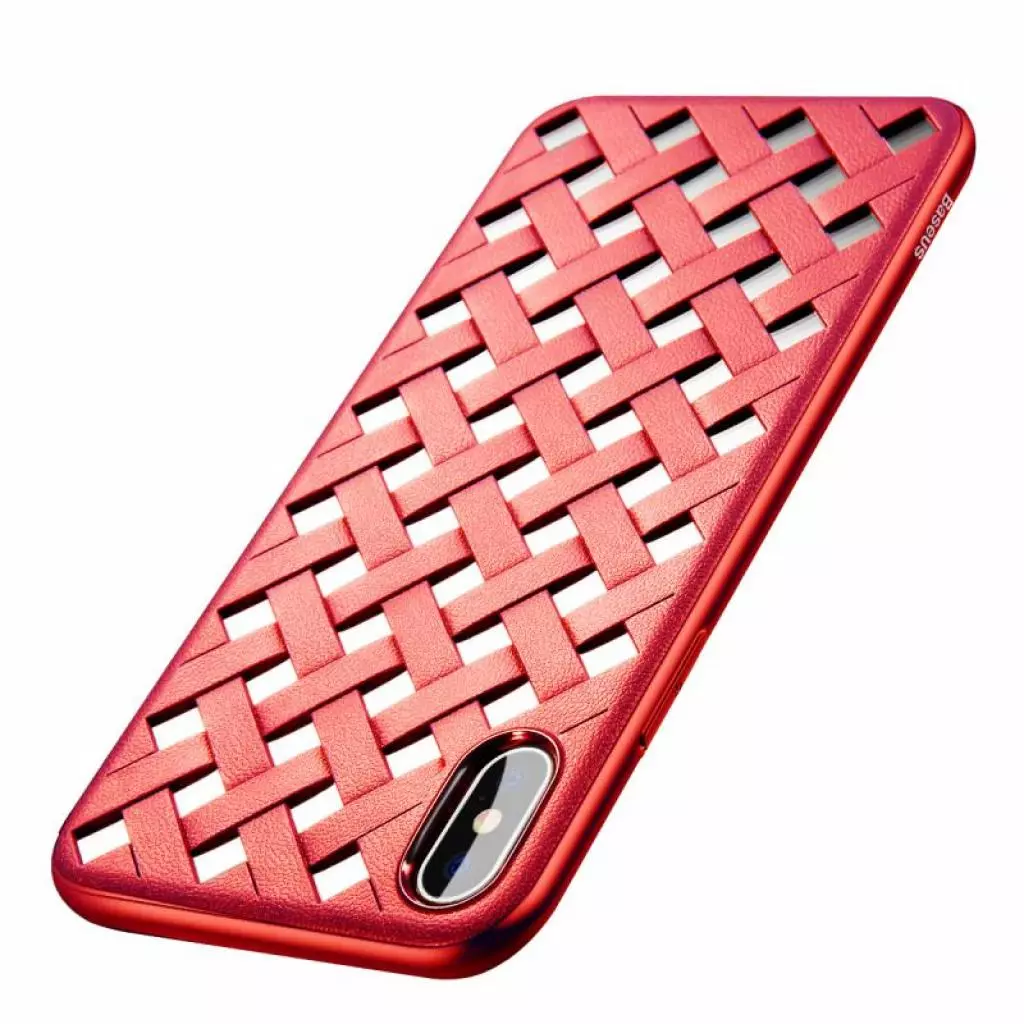 Чехол для моб. телефона Baseus paper-cut для iPhone X, Red (WIAPIPHX-BG09)