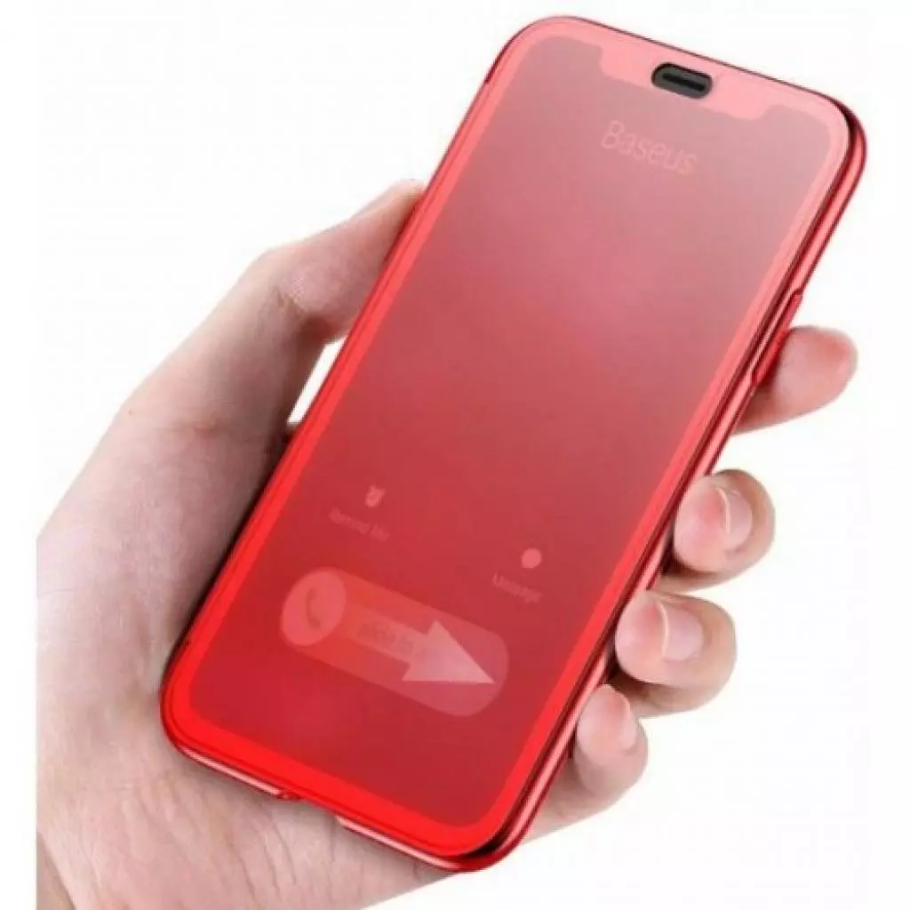 Чехол для моб. телефона Baseus Touchable для iPhone X, Red (WIAPIPHX-TS09)