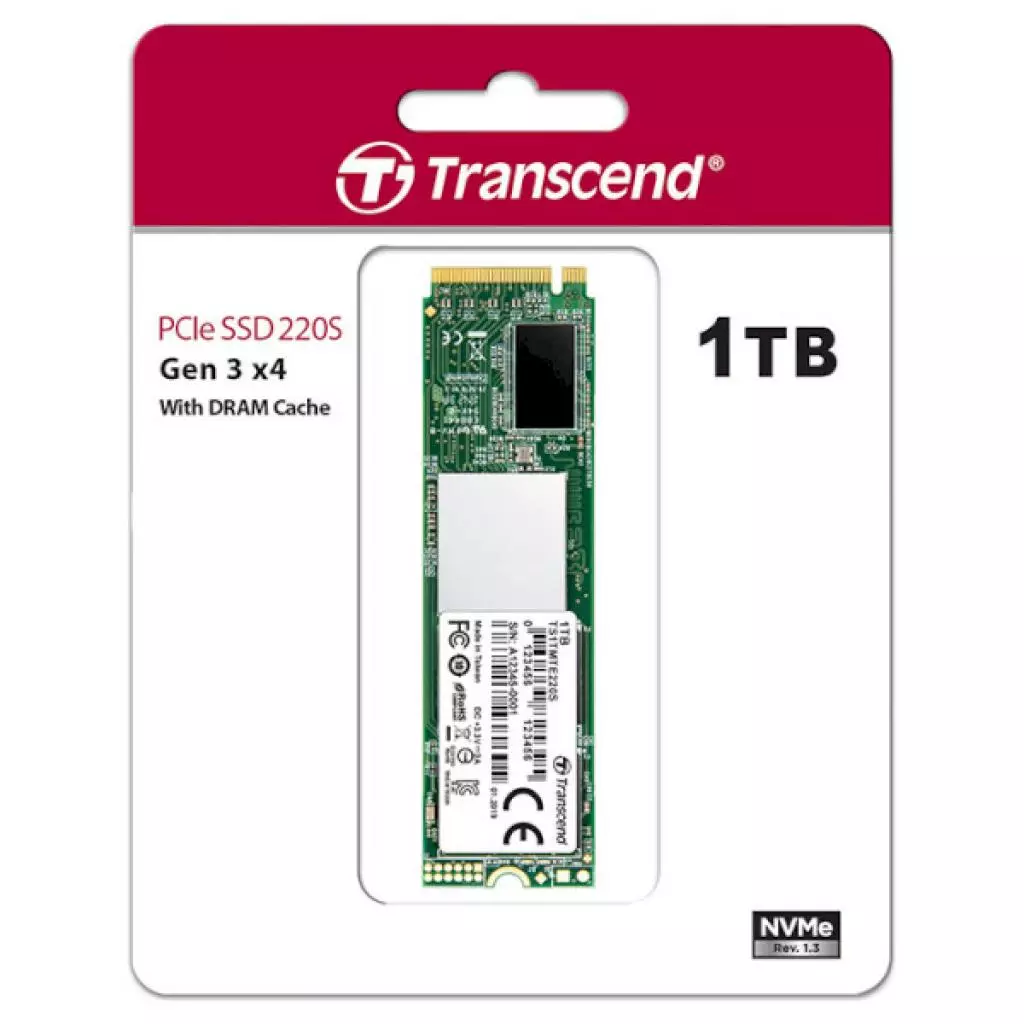 Накопитель SSD M.2 2280 1TB Transcend (TS1TMTE220S) - 1 Накопитель SSD M.2 2280 1TB Transcend (TS1TMTE220S) - 1