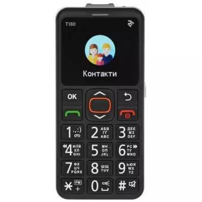 Мобильный телефон 2E T180 Black (708744071125)