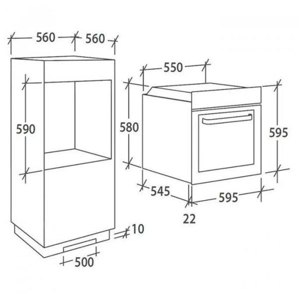 Духовой шкаф Candy FCS100W - 1