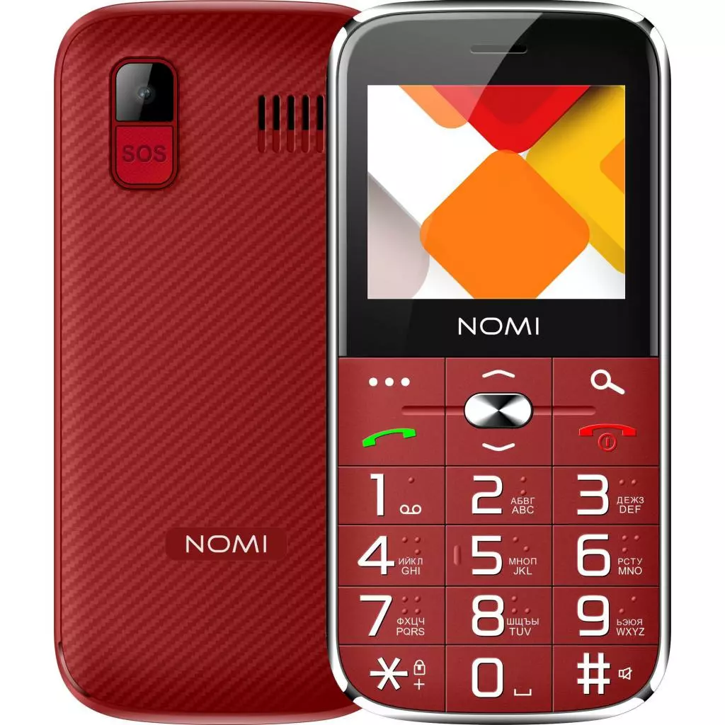 Мобильный телефон Nomi i220 Red - 1 Мобильный телефон Nomi i220 Red - 1