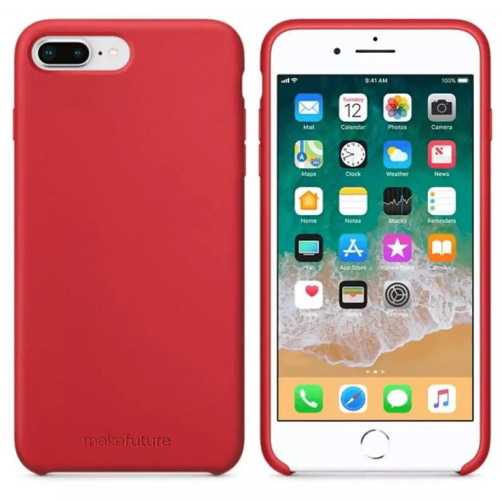 Чехол для моб. телефона MakeFuture Silicone Case Apple iPhone 7 Plus Red (MCS-AI7PRD) - 3 Чехол для моб. телефона MakeFuture Silicone Case Apple iPhone 7 Plus Red (MCS-AI7PRD) - 3