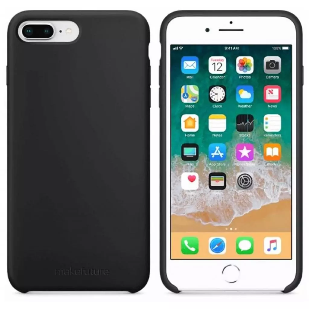 Чехол для моб. телефона MakeFuture Silicone Case Apple iPhone 8 Plus Black (MCS-AI8PBK) - 3 Чехол для моб. телефона MakeFuture Silicone Case Apple iPhone 8 Plus Black (MCS-AI8PBK) - 3