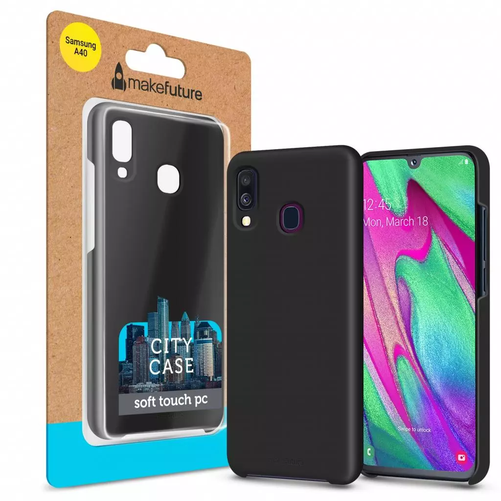 Чехол для моб. телефона MakeFuture City Case Samsung A40 Black (MCC-SA405BK)