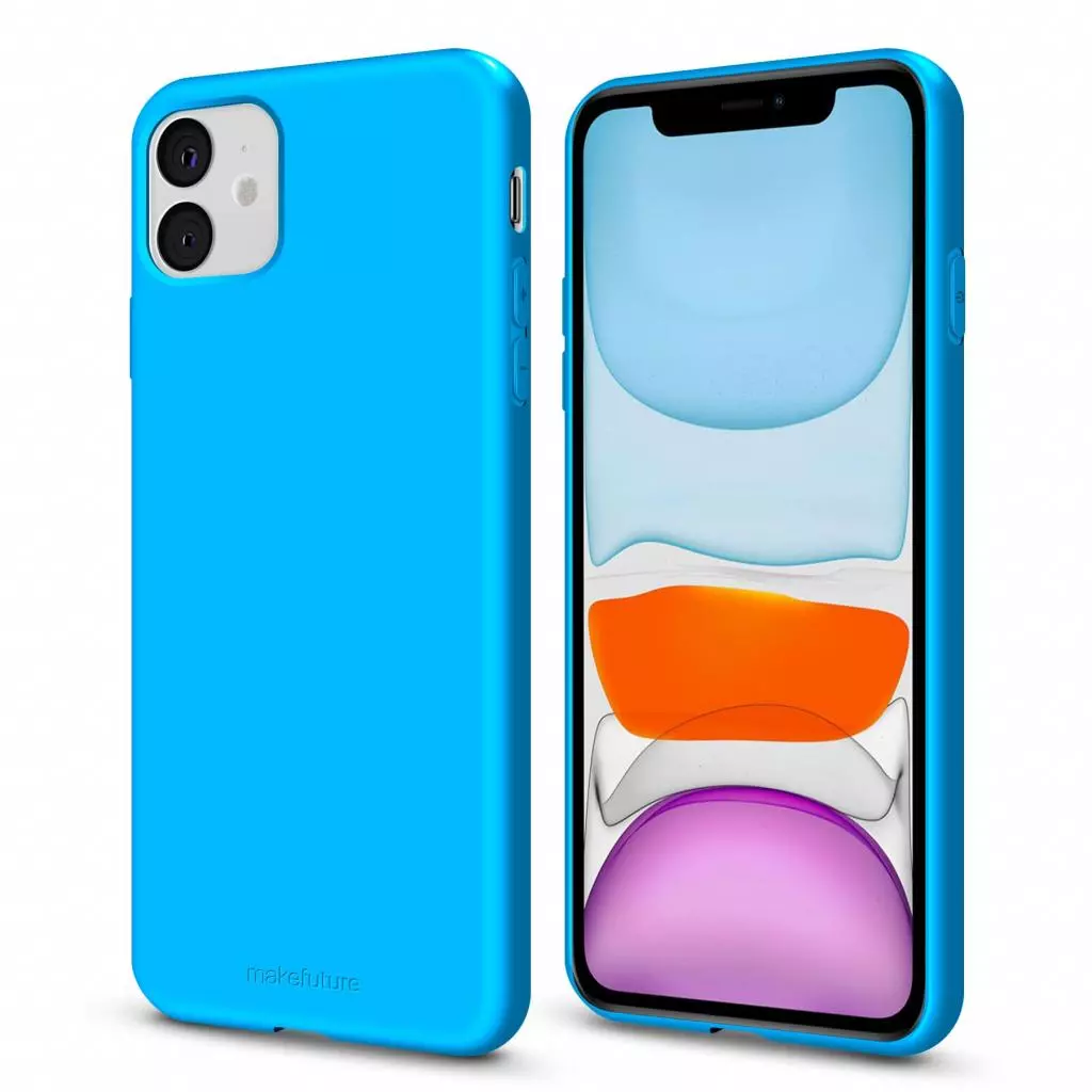 Чехол для моб. телефона MakeFuture Flex Case (Soft-touch TPU) Apple iPhone 11 Light Blue (MCF-AI11LB) - 1 Чехол для моб. телефона MakeFuture Flex Case (Soft-touch TPU) Apple iPhone 11 Light Blue (MCF-AI11LB) - 1
