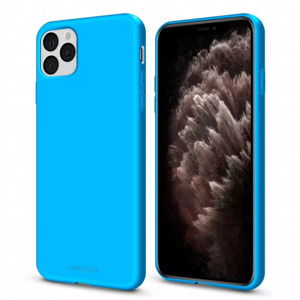 Чехол для моб. телефона MakeFuture Flex Case (Soft-touch TPU) Apple iPhone 11 Pro Light Blue (MCF-AI11PLB) - 1 Чехол для моб. телефона MakeFuture Flex Case (Soft-touch TPU) Apple iPhone 11 Pro Light Blue (MCF-AI11PLB) - 1