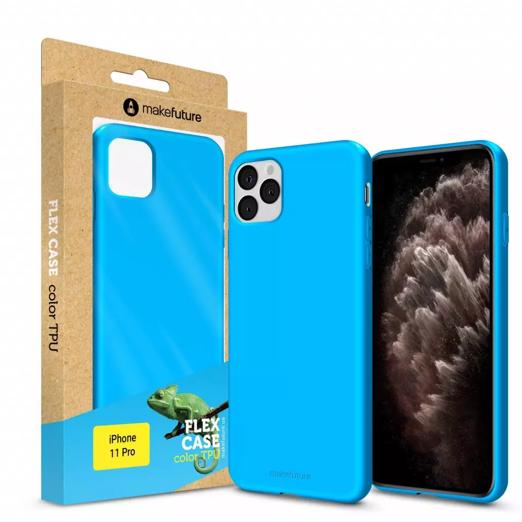 Чехол для моб. телефона MakeFuture Flex Case (Soft-touch TPU) Apple iPhone 11 Pro Light Blue (MCF-AI11PLB) Чехол для моб. телефона MakeFuture Flex Case (Soft-touch TPU) Apple iPhone 11 Pro Light Blue (MCF-AI11PLB)