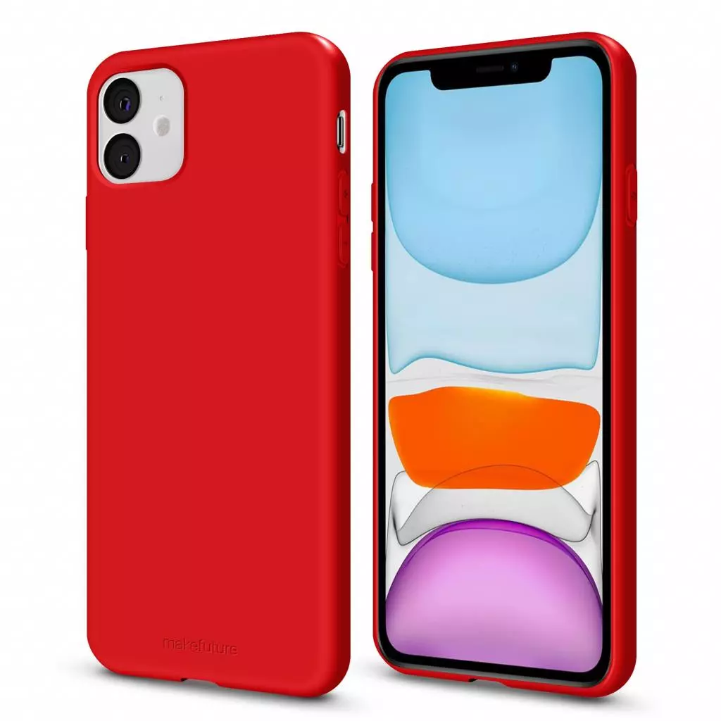 Чехол для моб. телефона MakeFuture Flex Case (Soft-touch TPU) Apple iPhone 11 Red (MCF-AI11RD) - 1