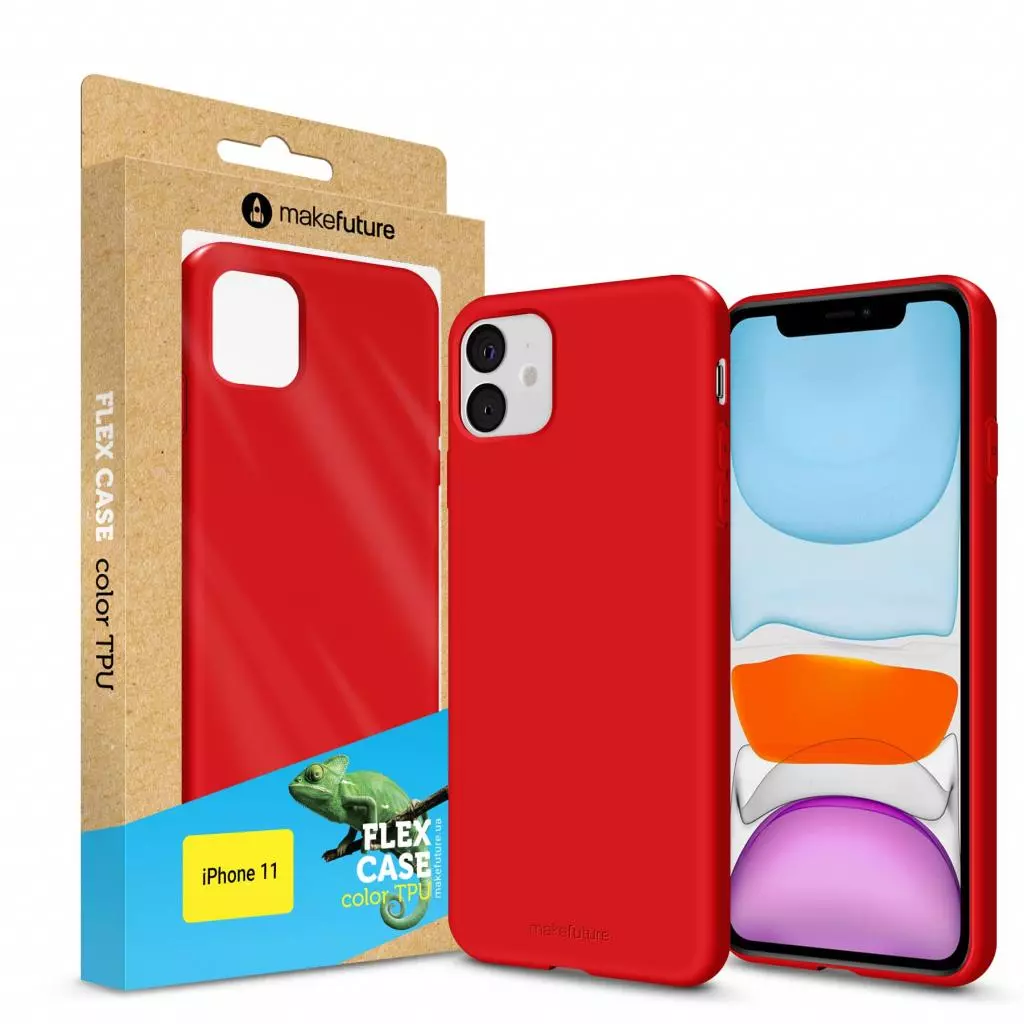 Чехол для моб. телефона MakeFuture Flex Case (Soft-touch TPU) Apple iPhone 11 Red (MCF-AI11RD)