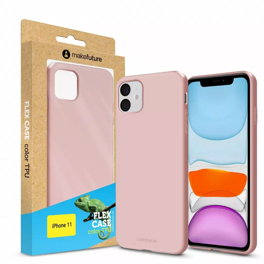 Чехол для моб. телефона MakeFuture Flex Case (Soft-touch TPU) Apple iPhone 11 Rose (MCF-AI11RS)