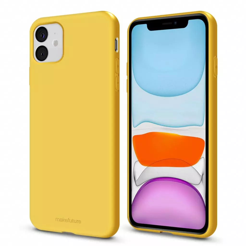 Чехол для моб. телефона MakeFuture Flex Case (Soft-touch TPU) Apple iPhone 11 Yellow (MCF-AI11YE) - 1