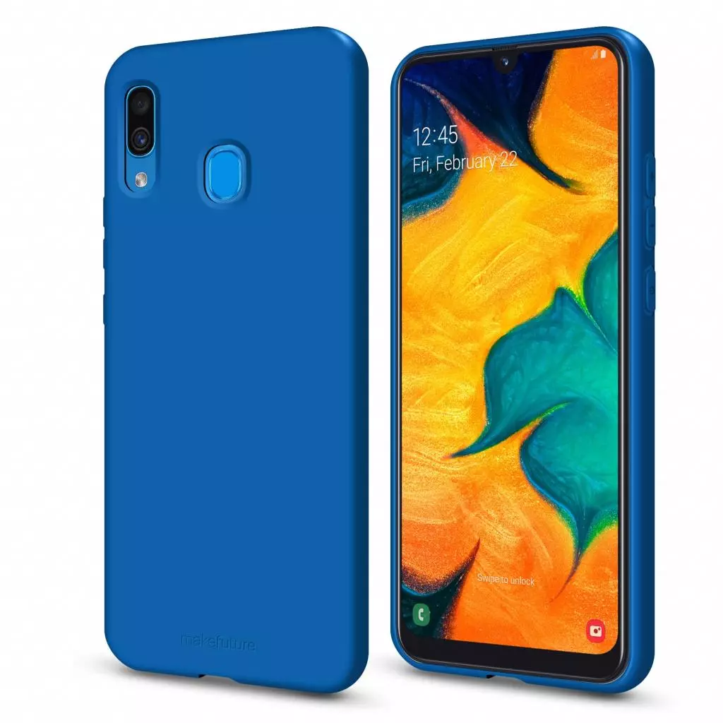 Чехол для моб. телефона MakeFuture Flex Case (Soft-touch TPU) Samsung A20/A30 Blue (MCF-SA205BL) - 1 Чехол для моб. телефона MakeFuture Flex Case (Soft-touch TPU) Samsung A20/A30 Blue (MCF-SA205BL) - 1