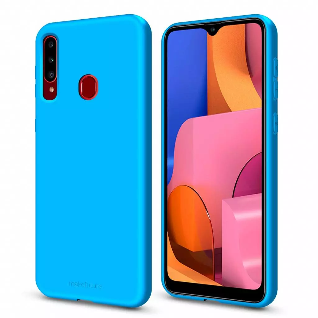 Чехол для моб. телефона MakeFuture Flex Case (Soft-touch TPU) Samsung A20s Light Blue (MCF-SA20SLB) - 1 Чехол для моб. телефона MakeFuture Flex Case (Soft-touch TPU) Samsung A20s Light Blue (MCF-SA20SLB) - 1
