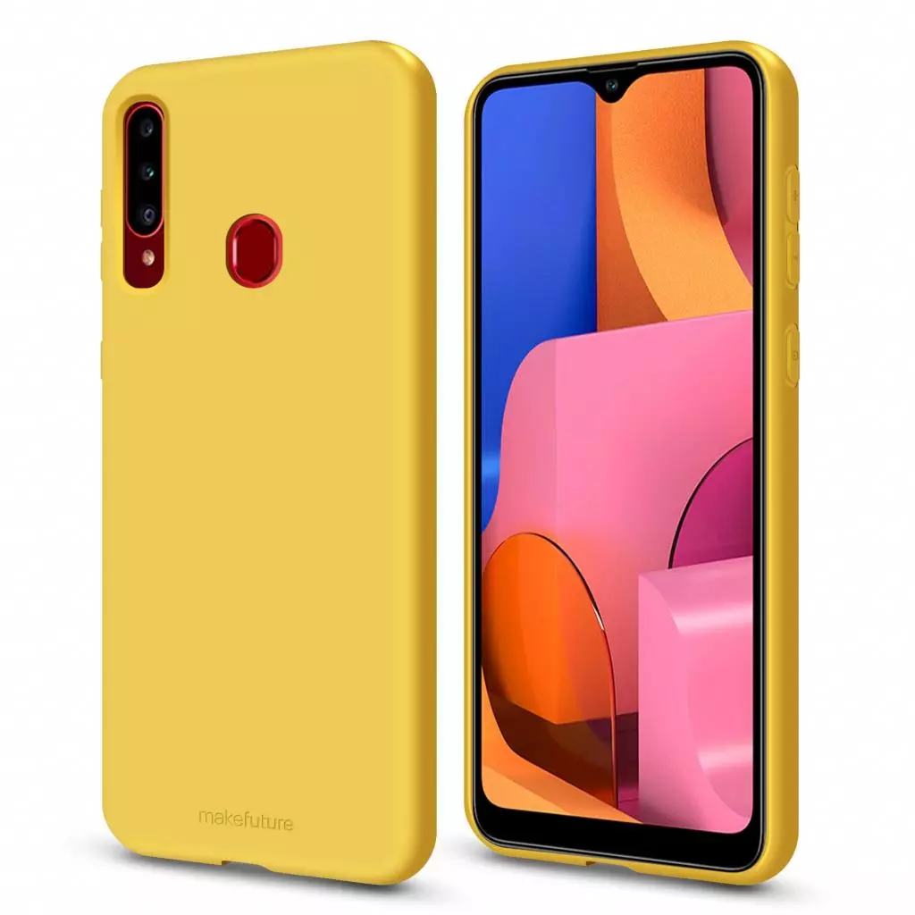 Чехол для моб. телефона MakeFuture Flex Case (Soft-touch TPU) Samsung A20s Yellow (MCF-SA20SYE) - 1 Чехол для моб. телефона MakeFuture Flex Case (Soft-touch TPU) Samsung A20s Yellow (MCF-SA20SYE) - 1