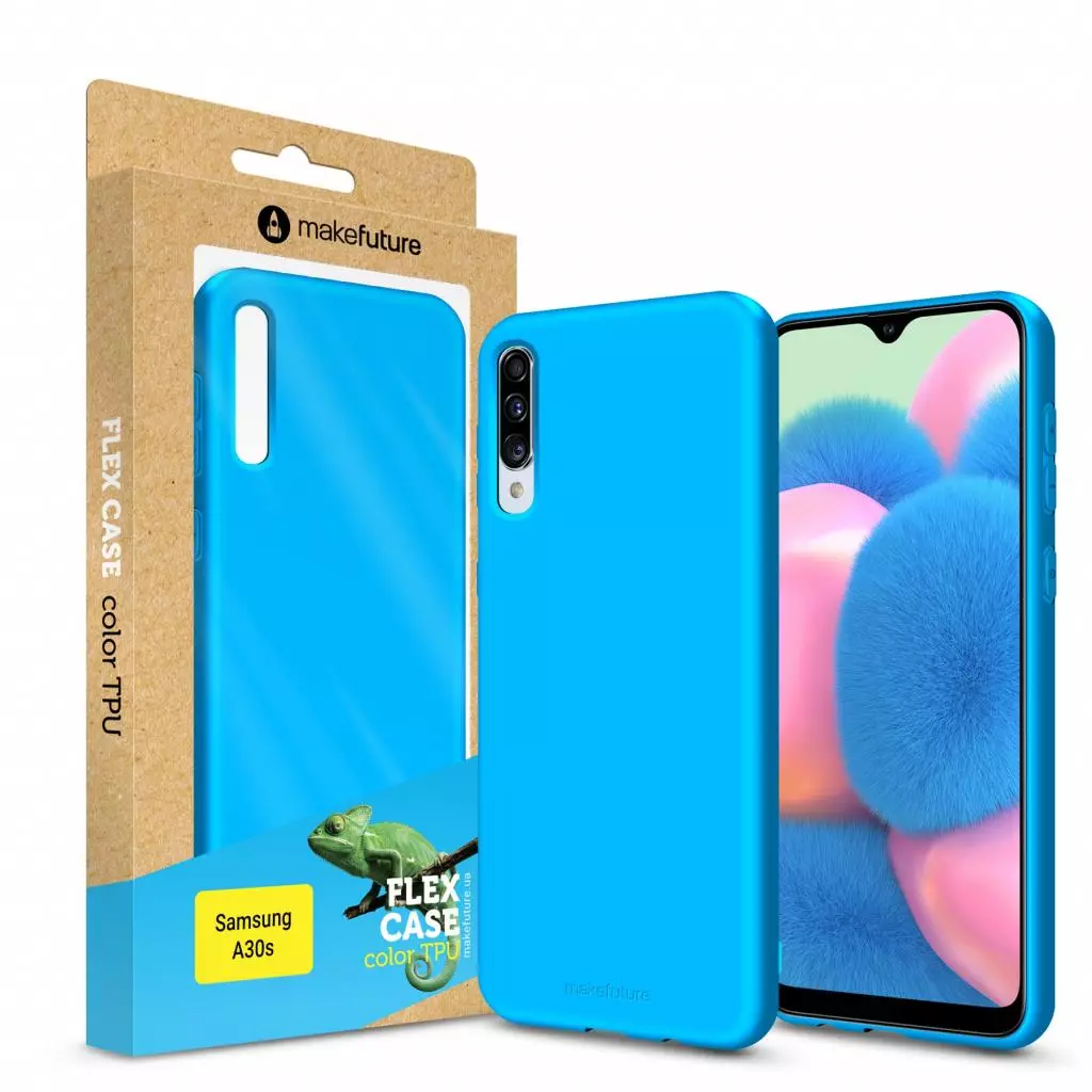 Чехол для моб. телефона MakeFuture Flex Case (Soft-touch TPU) Samsung A30s Light Blue (MCF-SA30SLB)