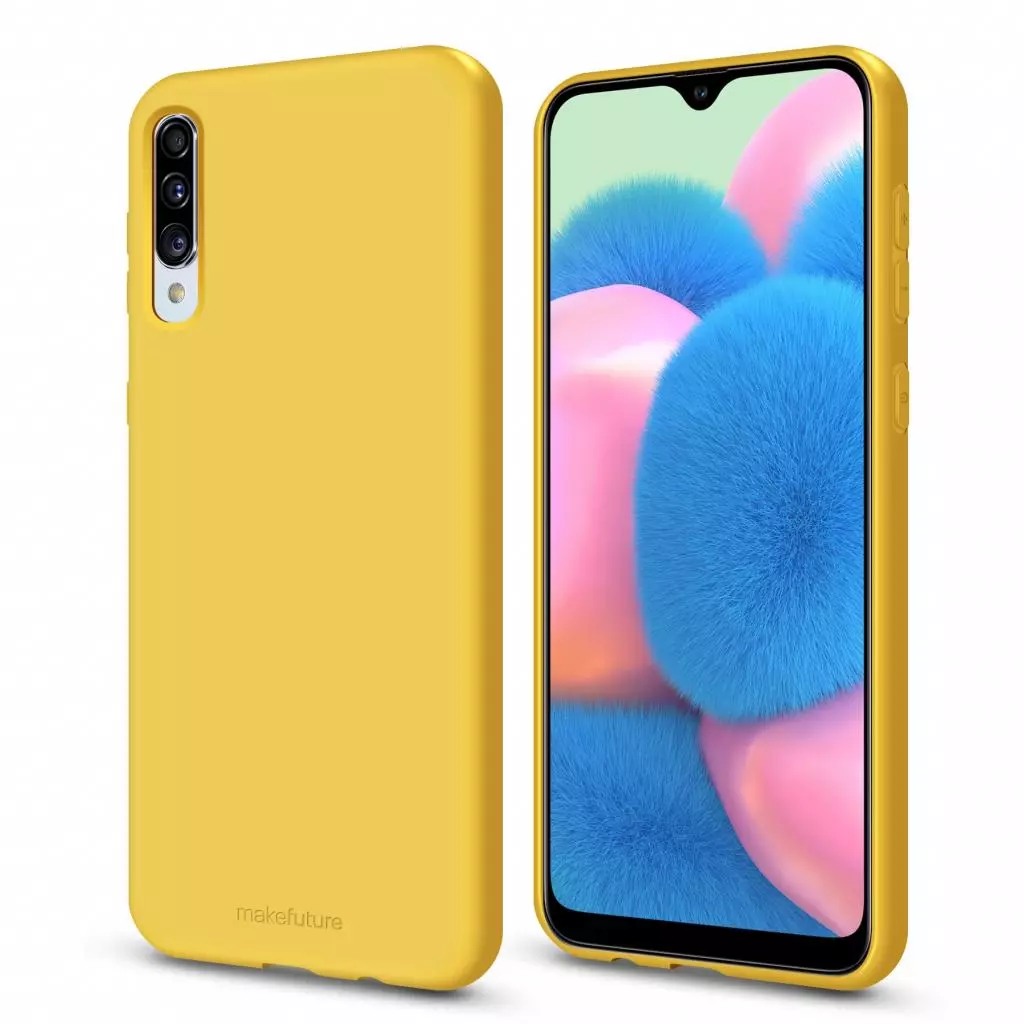 Чехол для моб. телефона MakeFuture Flex Case (Soft-touch TPU) Samsung A30s Yellow (MCF-SA30SYE) - 1 Чехол для моб. телефона MakeFuture Flex Case (Soft-touch TPU) Samsung A30s Yellow (MCF-SA30SYE) - 1