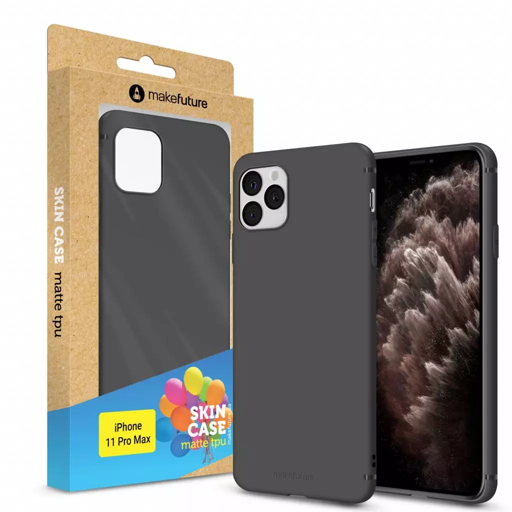 Чехол для моб. телефона MakeFuture Skin Case Apple iPhone 11 Pro Max Black (MCS-AI11PMBK)
