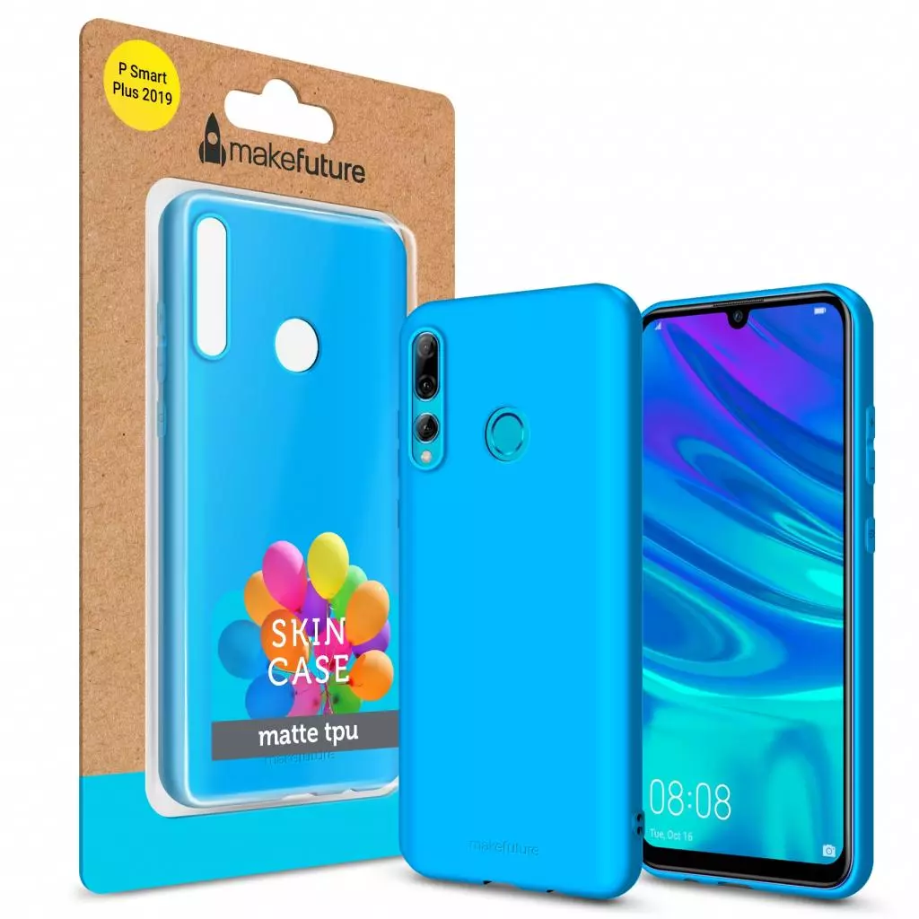 Чехол для моб. телефона MakeFuture Skin Case Huawei P Smart+ 2019 Light Blue (MCK-HUPSP19LB)