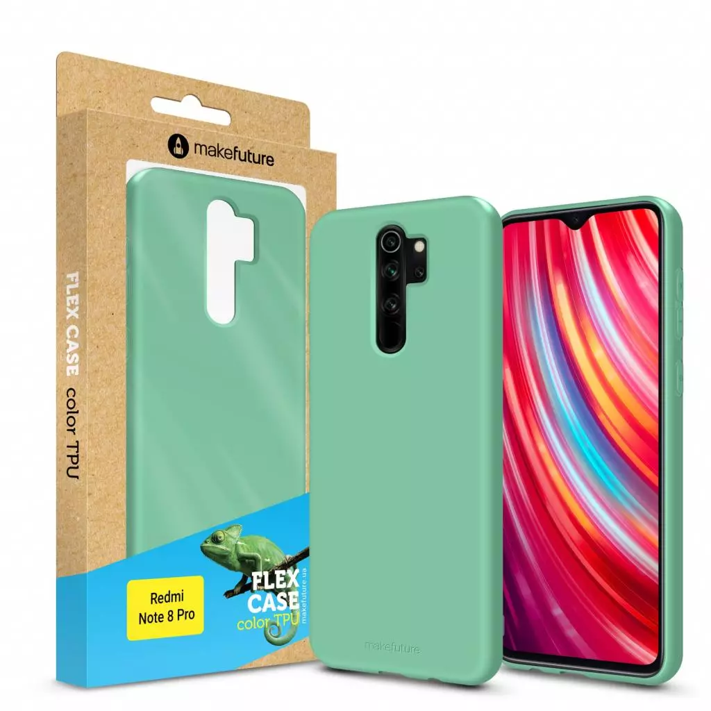 Чехол для моб. телефона MakeFuture Xiaomi Redmi Note 8 Pro Flex (Soft-touch TPU) Olive (MCF-XRN8POL)