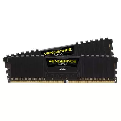 Модуль памяти для компьютера DDR4 16GB (2x8GB) 2400 MHz Vengeance LPX Black Corsair (CMK16GX4M2A2400C14) - 1