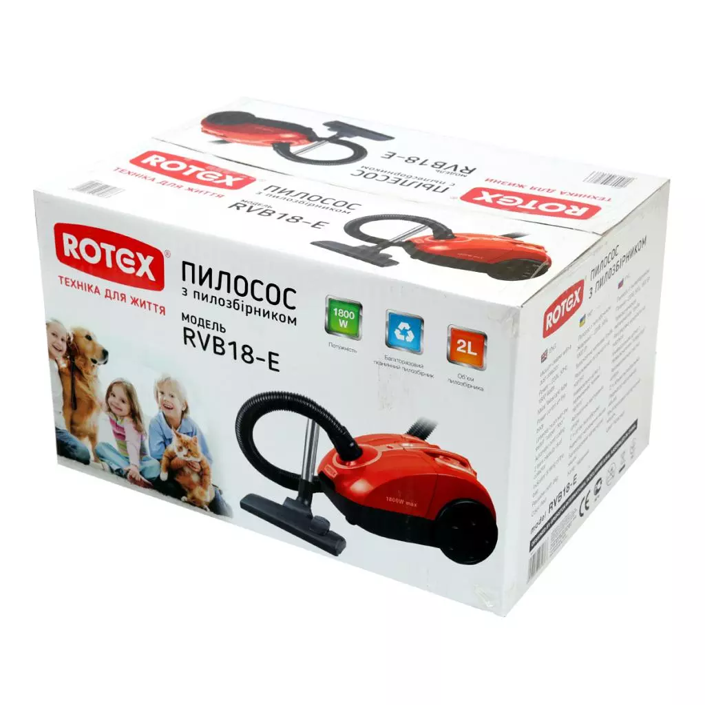 Пылесос Rotex RVB18-E Red - 4 Пылесос Rotex RVB18-E Red - 4