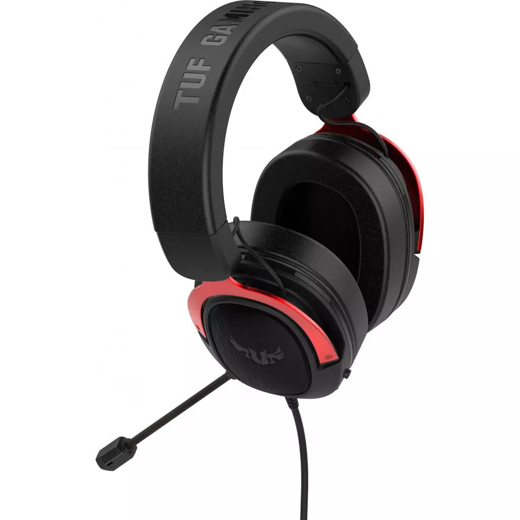 Наушники ASUS TUF Gaming H3 Red (90YH02AR-B1UA00) - 2 Наушники ASUS TUF Gaming H3 Red (90YH02AR-B1UA00) - 2