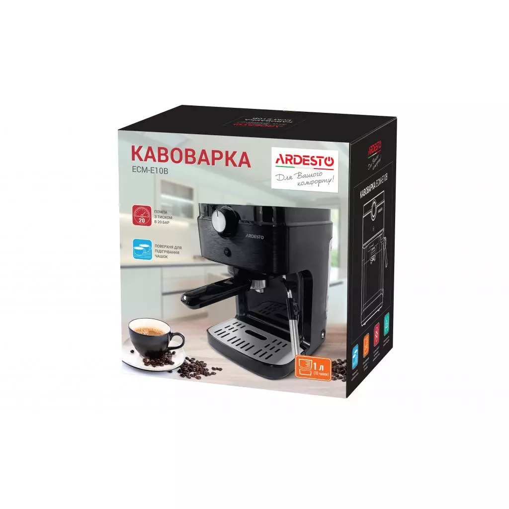 Кофеварка Ardesto ECM-E10B - 3 Кофеварка Ardesto ECM-E10B - 3
