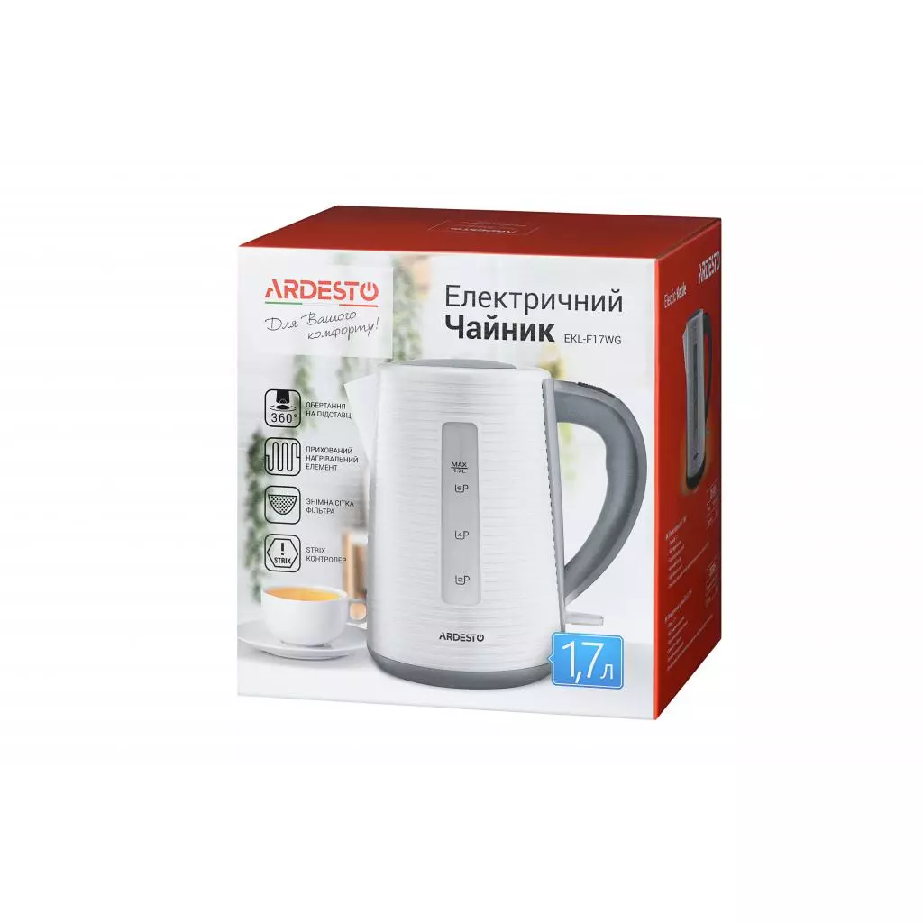 Электрочайник Ardesto EKL-F17WG - 3 Электрочайник Ardesto EKL-F17WG - 3